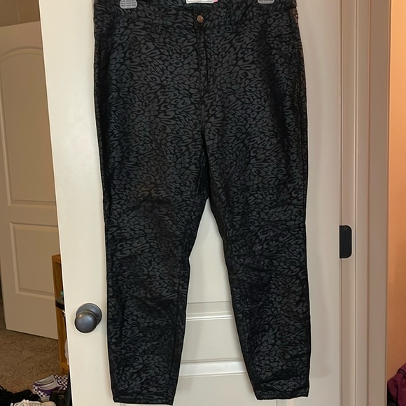 Glitzy Girlz Pants - Plus size Animal print pants with pockets